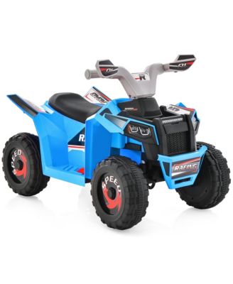Kids Electric Ride On ATV Toy 6V Battery Powered Electric Vehicle Toy w/ Direction Control Rose Red