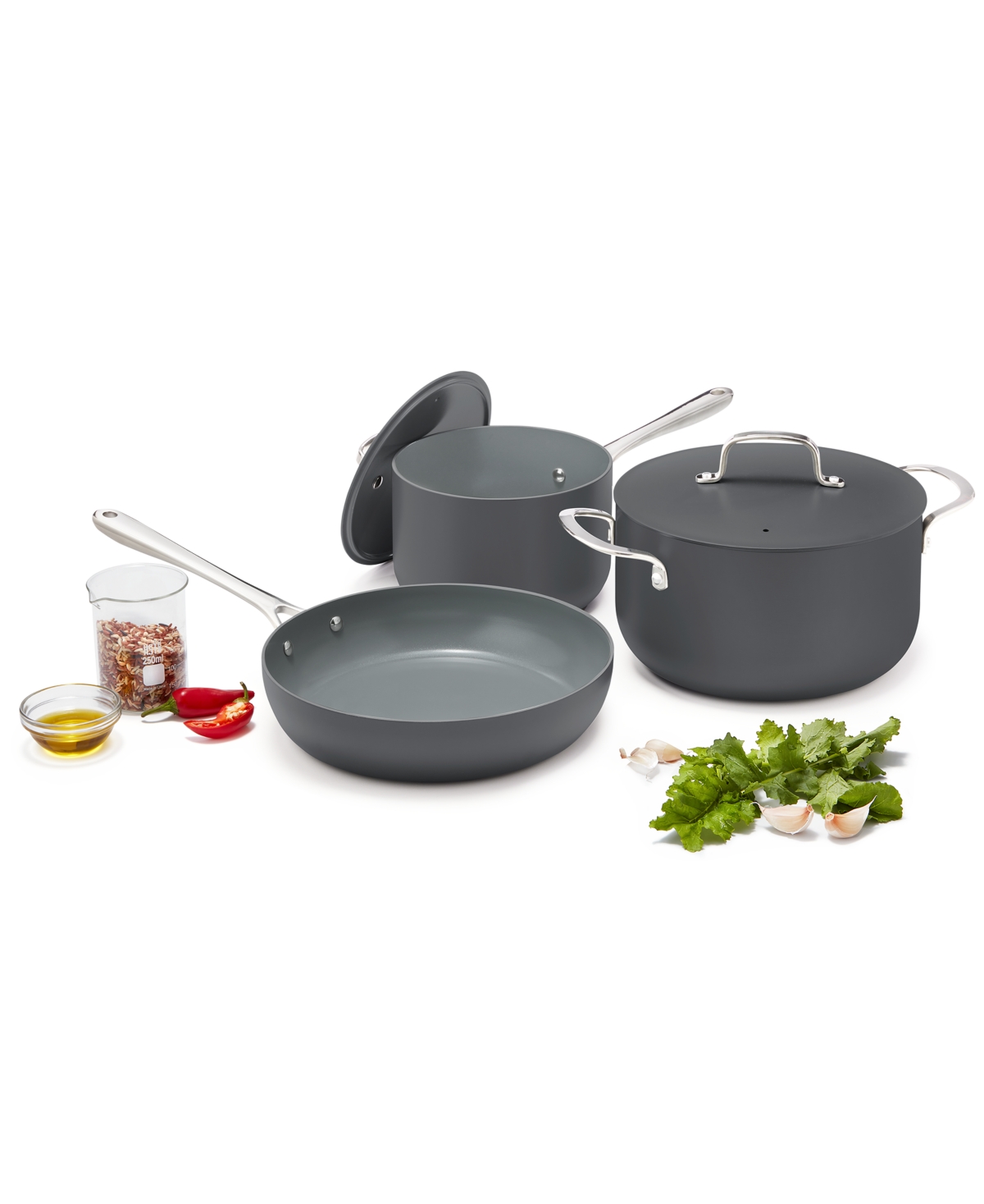 THE CELLAR 5-PC. CERAMIC NONSTICK COOKWARE SET, EXCLUSIVELY AT MACY'S 