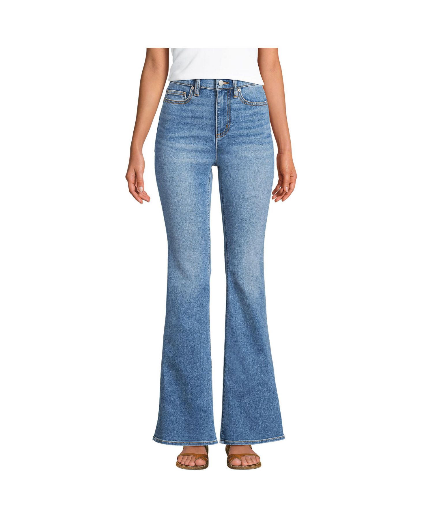Women's Recover Denim High Rise Skinny Flare Jeans