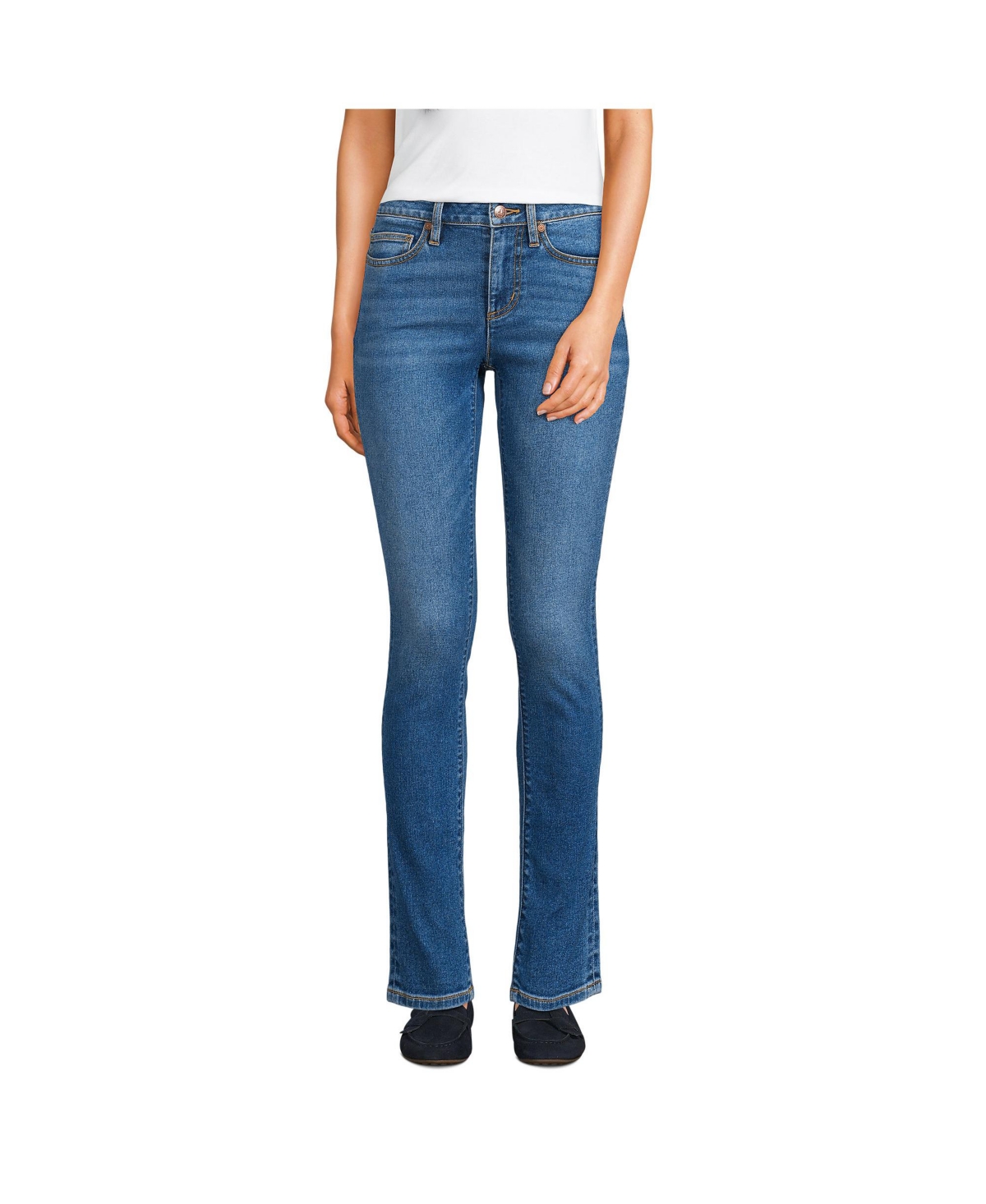 Women's Recover Denim Mid Rise Slim Leg Jeans - Beau blue