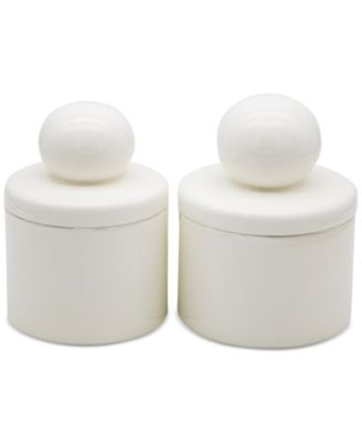 Lavender and Sage - 2-Pc Stoneware Bathroom Accessory Set