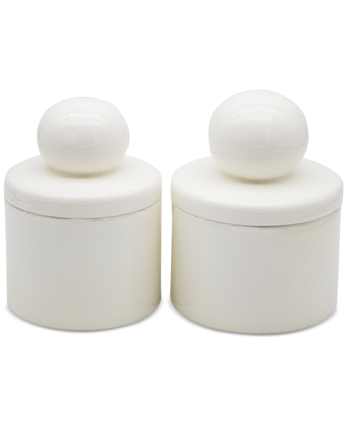 Stoneware 2-Pc. Bathroom Accessory Set - Ivory