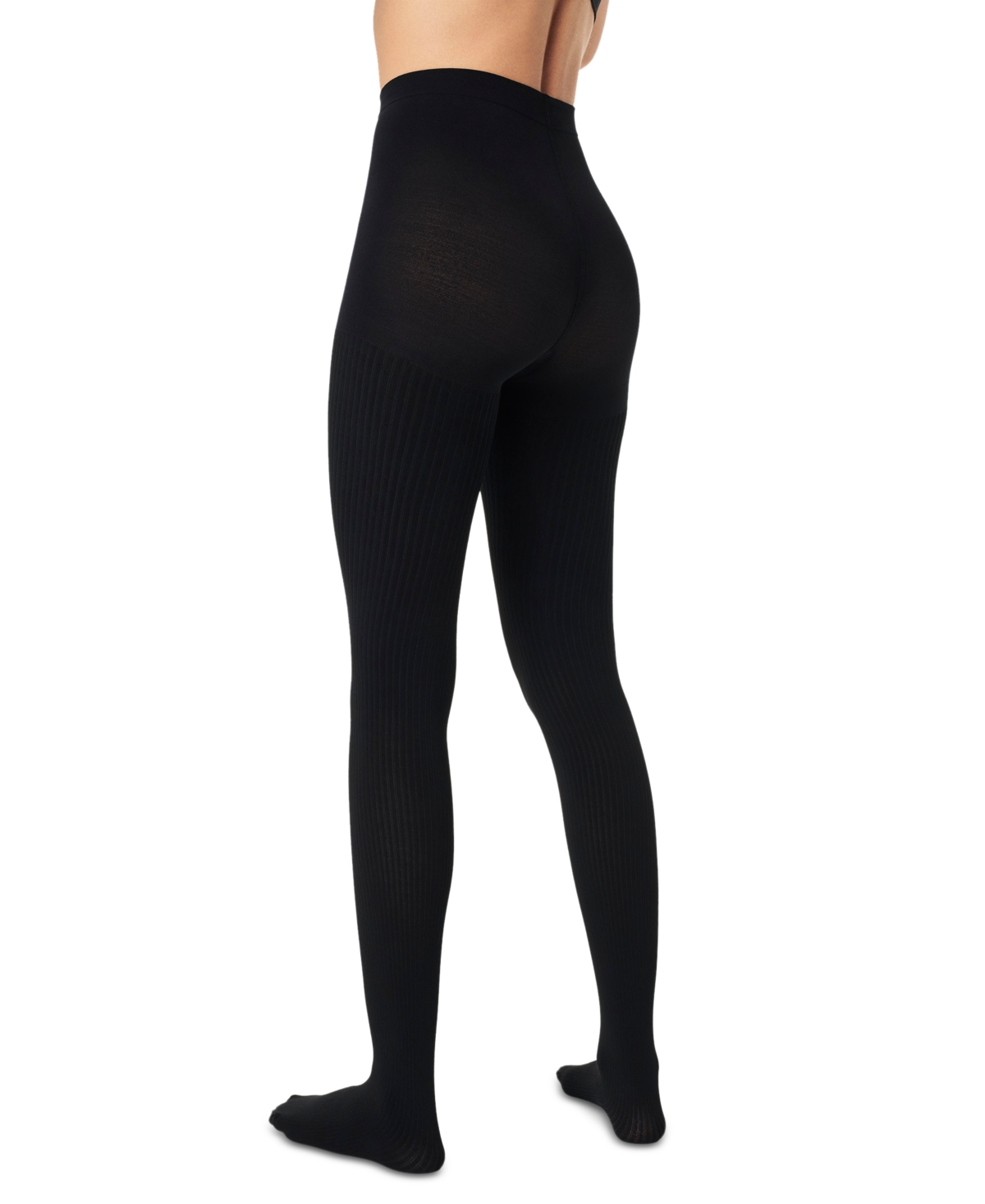 Spanx Women's Rib-Knit Shorty Shaping Tights