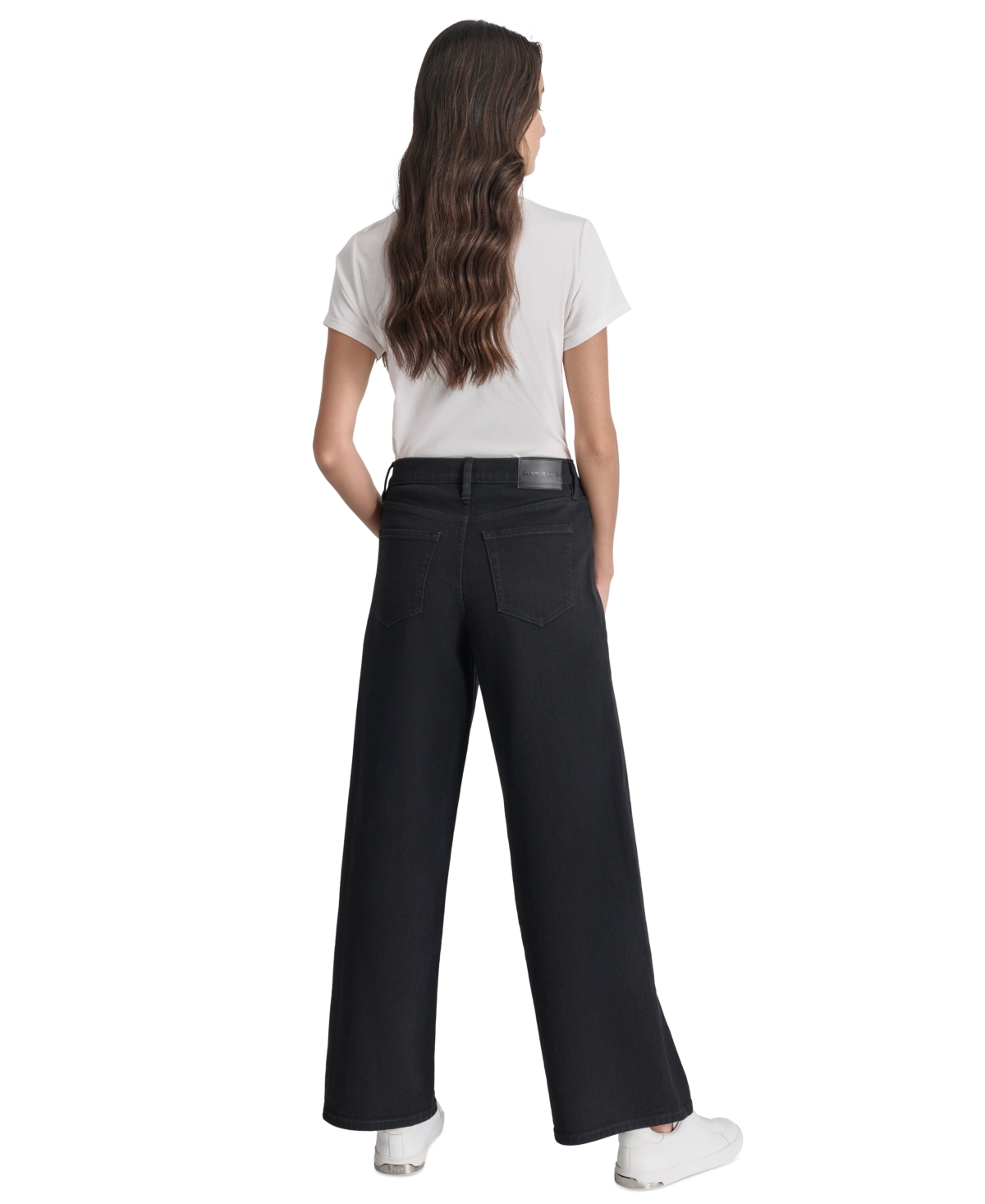 Dkny Jeans Women's High-Rise Wide-Leg Jeans