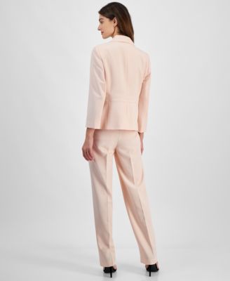 Women's Two-Button Jacket & Pant Suit Regular & Petite Sizes