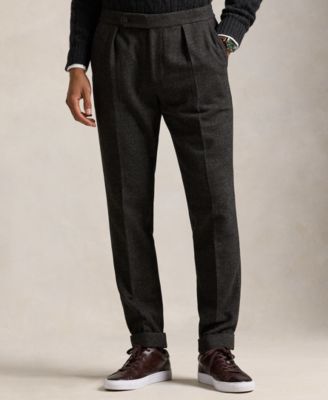 Polo Ralph Lauren Men's Birdseye Twill Pleated Trousers - Macy's