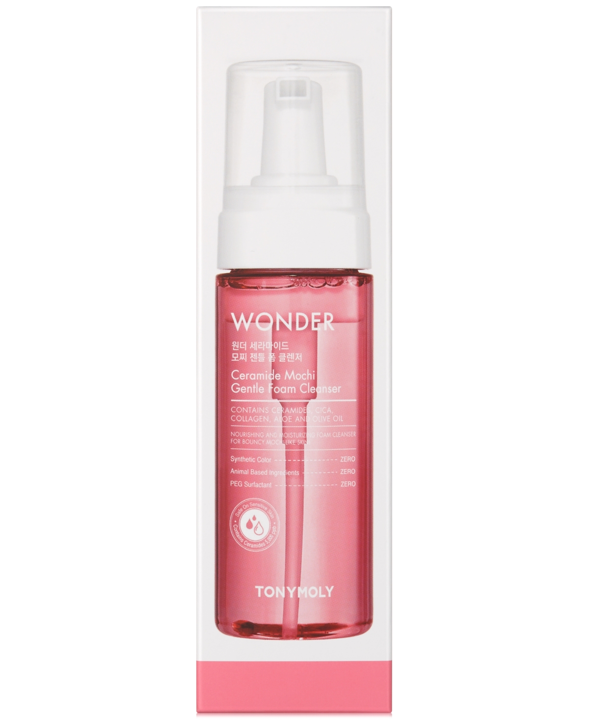 Tonymoly Wonder Ceramide Mochi Gentle Foam Cleanser In No Color