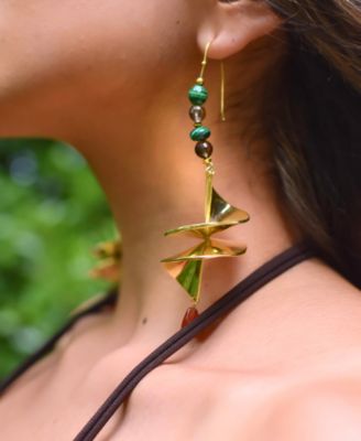 18K Gold Plated Neela Dangling Earrings