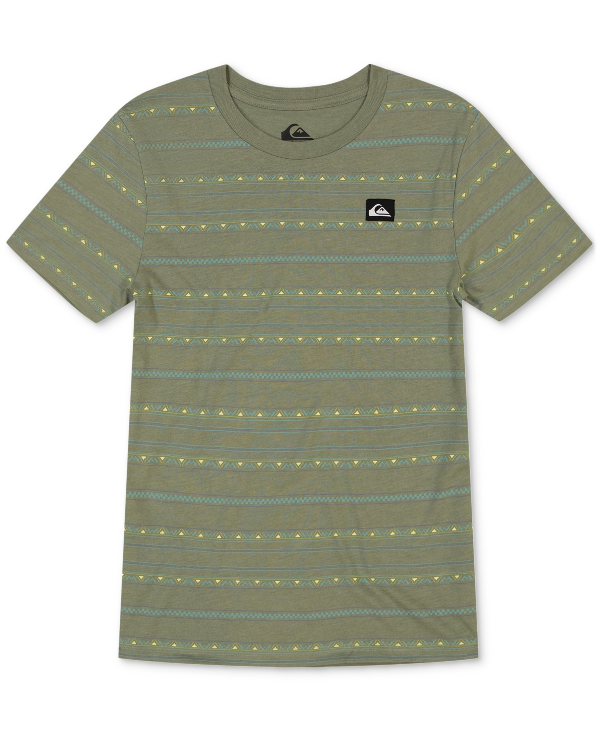 Quiksilver Kids' Big Boys Daygo Striped Short-sleeve T-shirt In Sea Spray