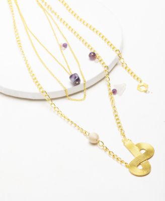 18K Gold Plated Nuru Multi Chain Necklace