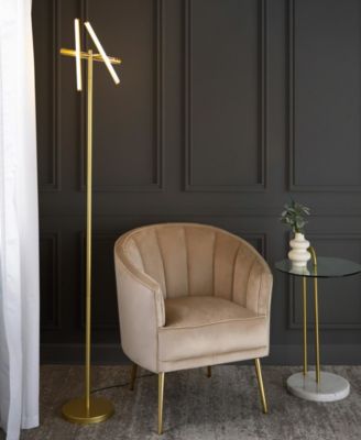 65" Metal Icicle Swivel Floor Lamp