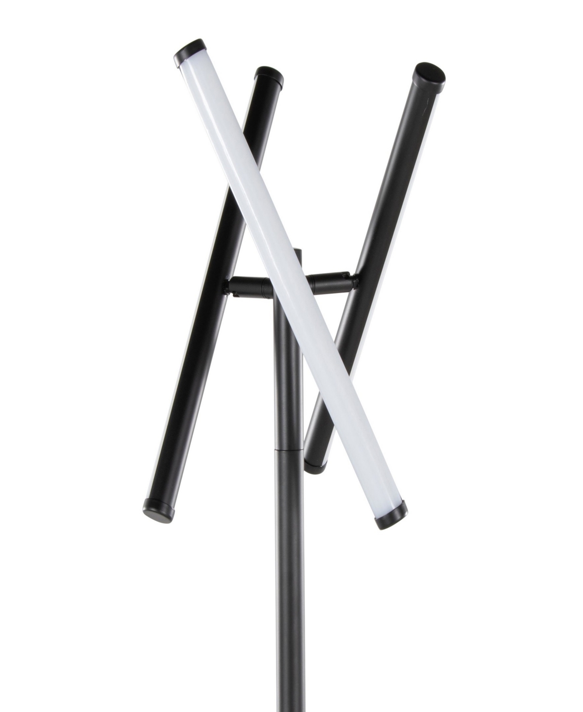 Lumisource 65" Metal Icicle Swivel Floor Lamp In Black