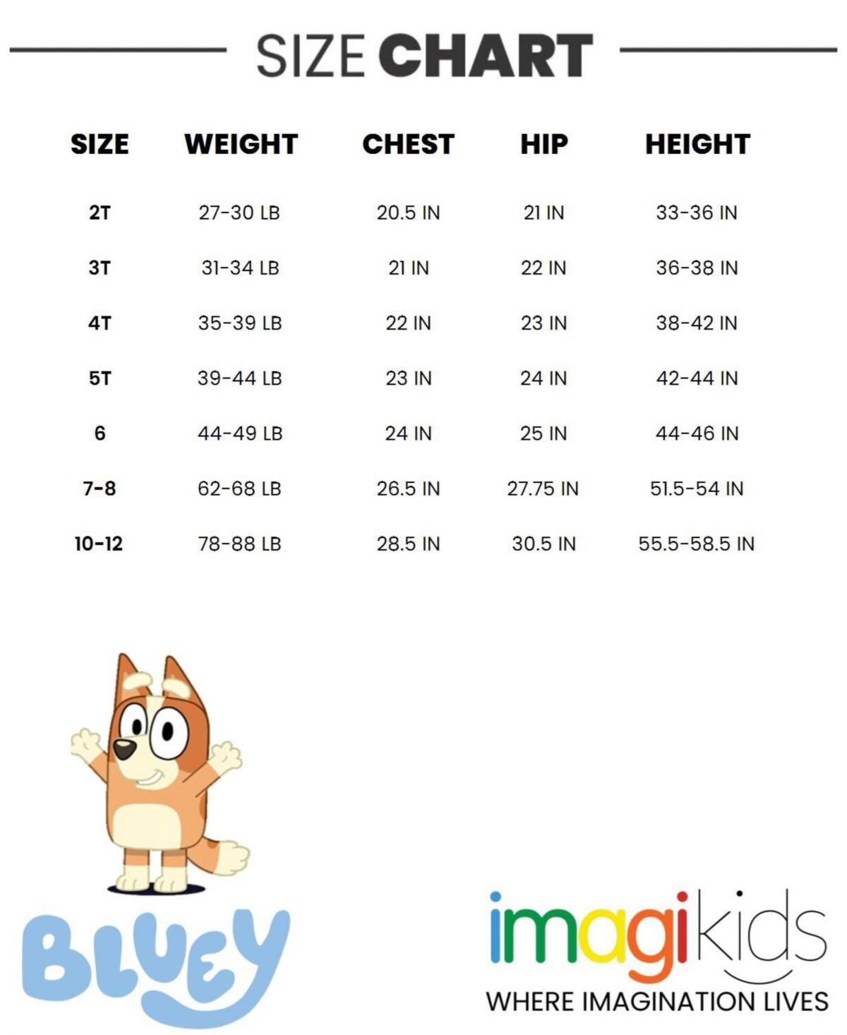 Bluey Toddler Boys Zip Up Cosplay Coverall to (12 Months - 10-12)