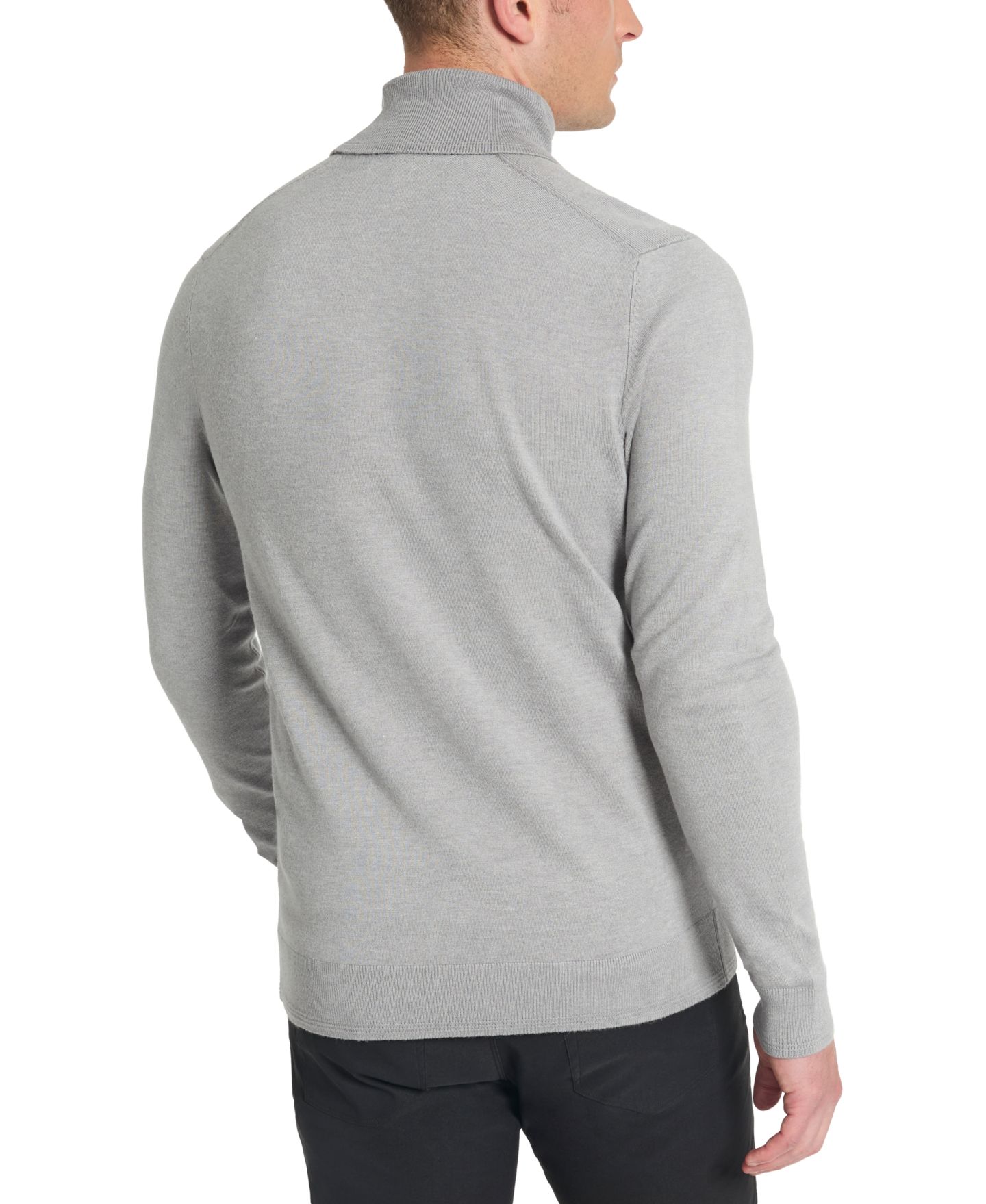 Мужской свитер Kenneth Cole Slim-Fit Turtleneck, цвет: Серый — фото 2