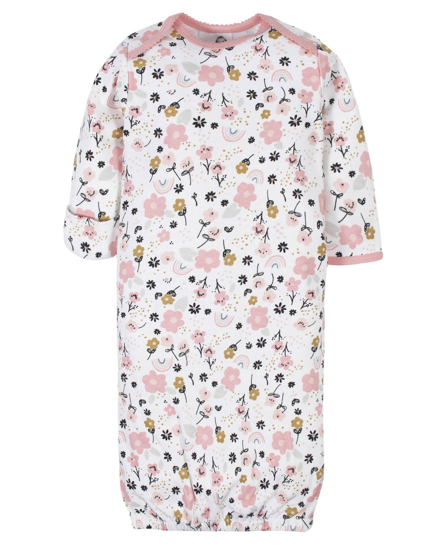 Платья Gerber Fleece-Lined Gb 4Pk Gowns для девочек-малышей, цвет: Bear — фото 4