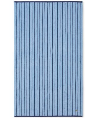 Centre Mark Cotton Jacquard Stripe Washcloth, 13" x 13"