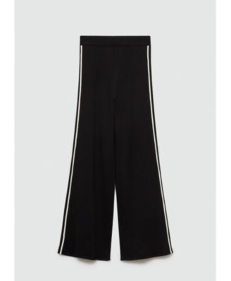 Women's Contrasting Stripes Knitted Pants