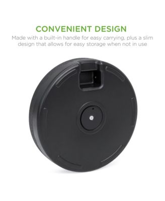 Fillable Plastic Patio Umbrella Base Stand, Pole Holder w/ Adjustment Knob