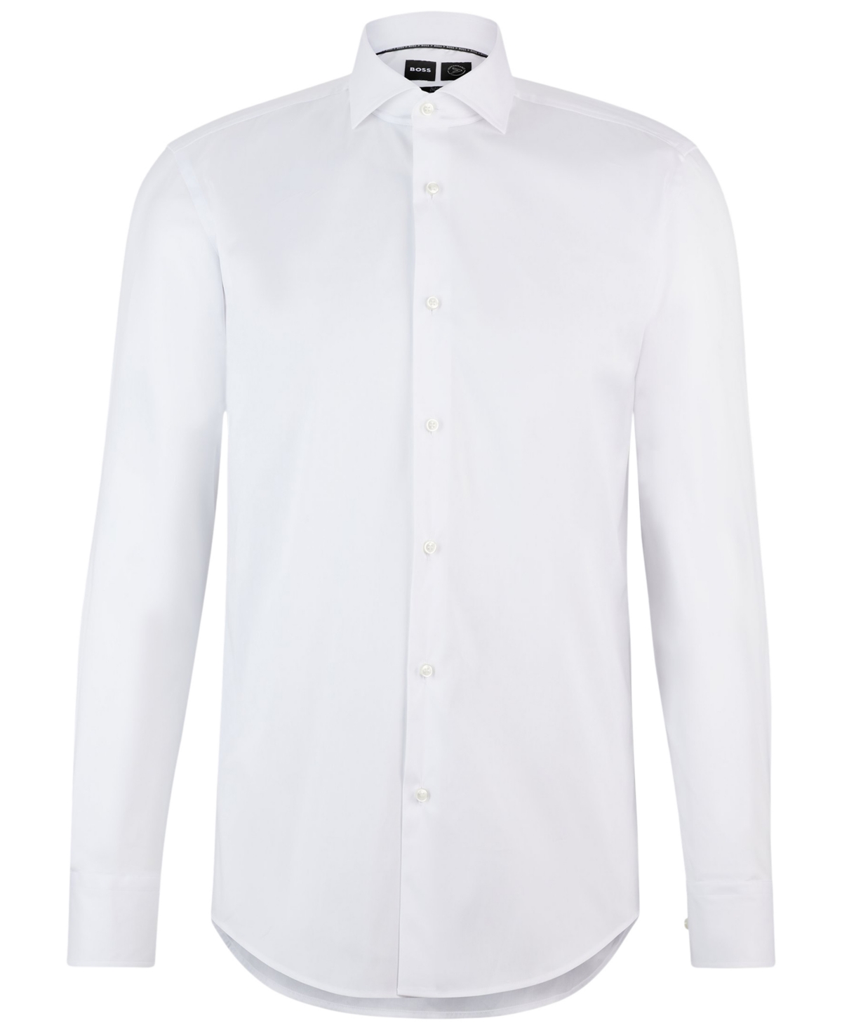 Hugo Boss Boss By  Men's Slim-fit Easy-iron Dress Shirt In White