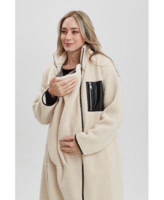 Maternity Teddi Baby Wearing Long Coat