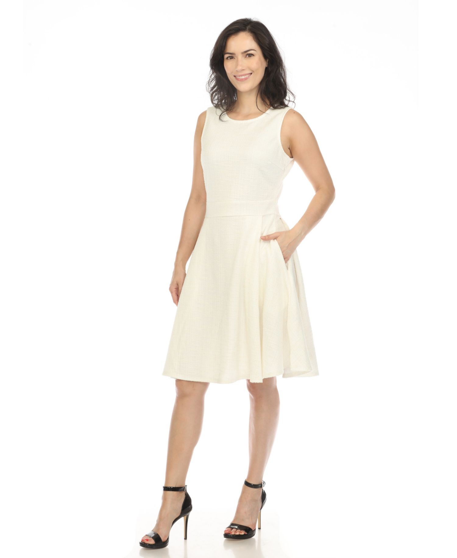 Women's Tweed Fit and Flare Dress