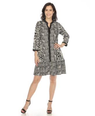 Women's Leopard Print Shift Dress