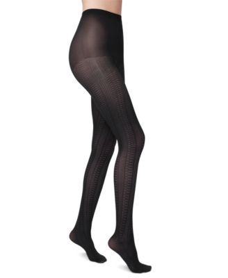 Hue - Women's Geo-Stripe Control-Top Tights U24239