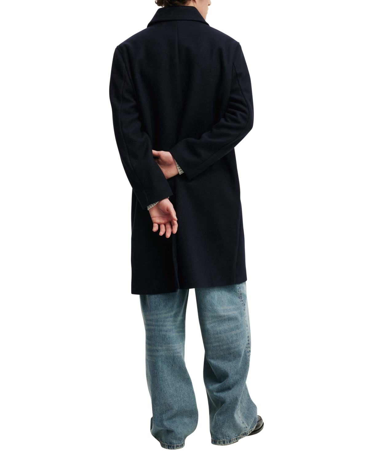 Shop Cotton On Men's Trench Coat In Dark Navy