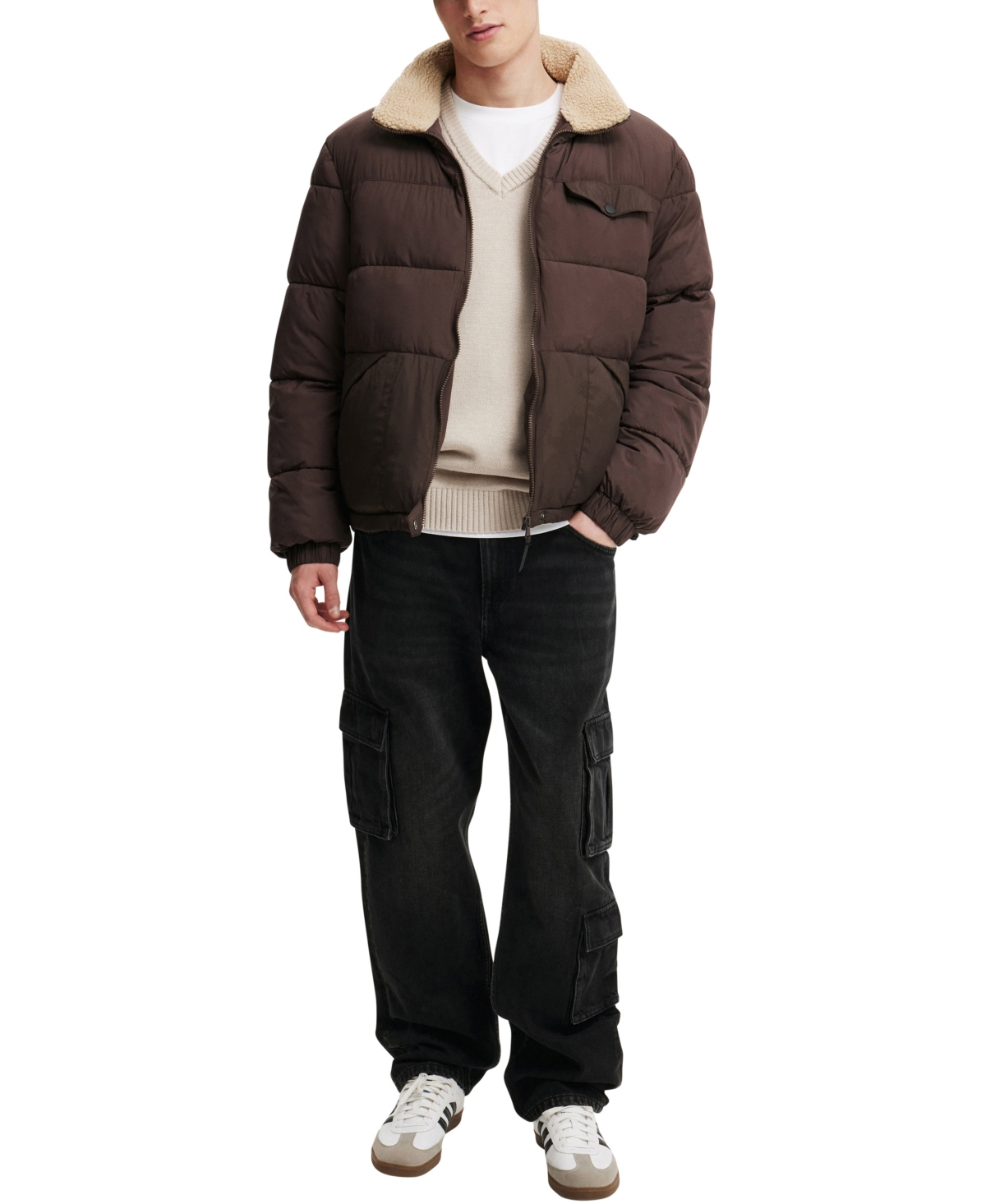 COTTON ON MEN'S VERMONT PUFFER JACKET 