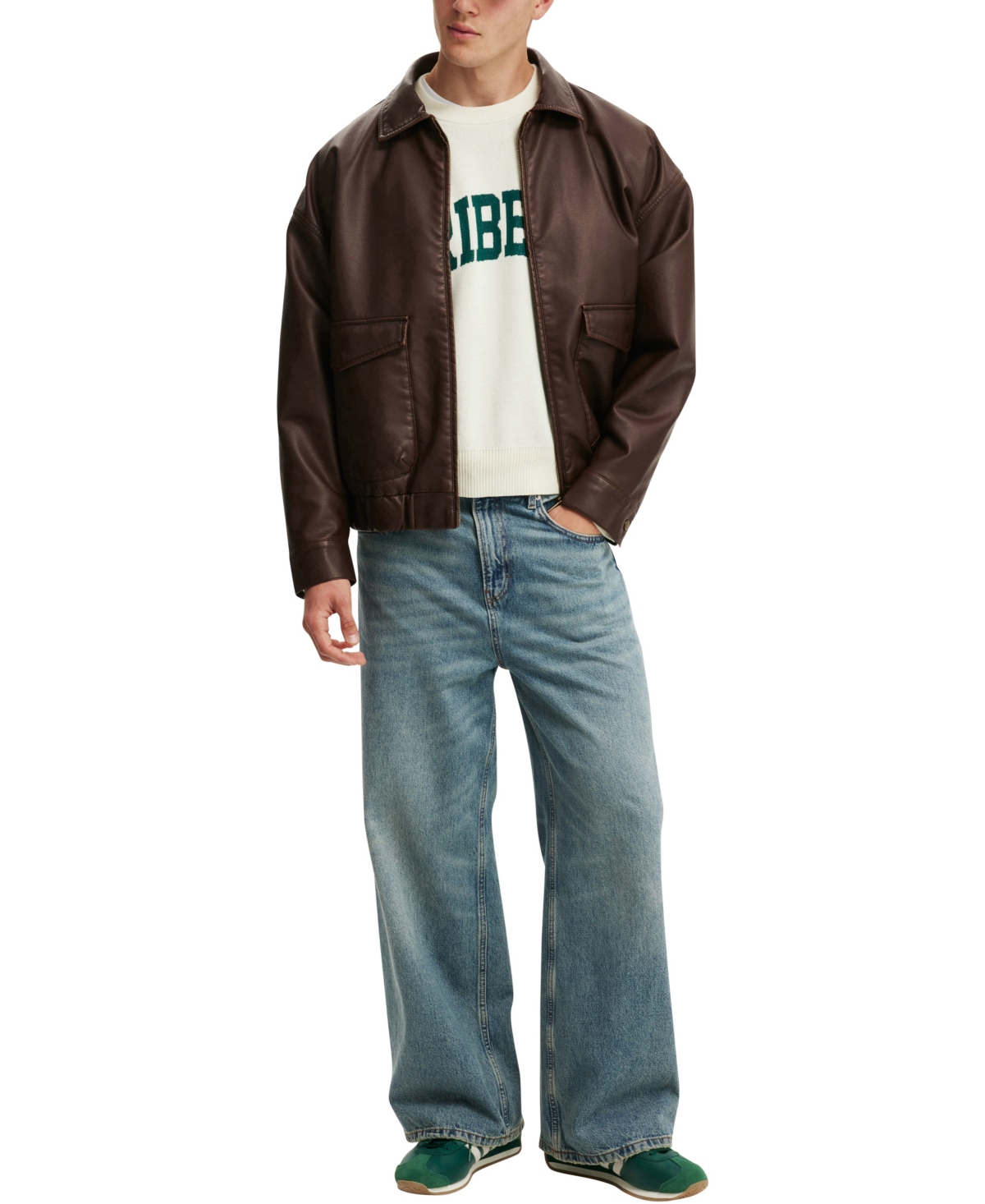Cotton On Men's Heritage Crew Knit Sweater