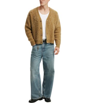 МУЖСКОЙ укороченный кардиган-свитер ИЗ ХЛОПКА НА ХЛОПКЕ 13990₽