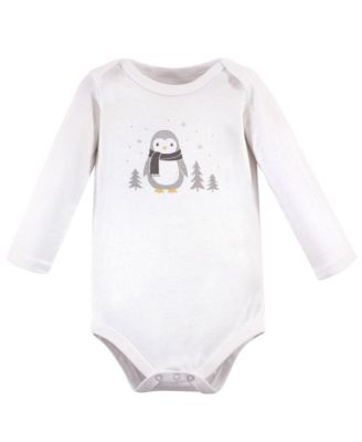 Soft Cotton Long-Sleeve Bodysuit 5Pk
