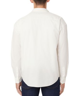 Мужская однотонная рубашка из поплина свободного кроя на пуговицах от Frank And Oak 17090₽