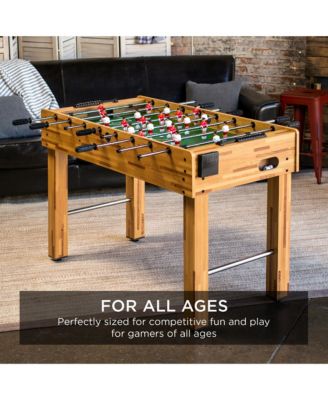 48in Competition Sized Foosball Table for Home, Game Room w/ 2 Balls, 2 Cup Holders