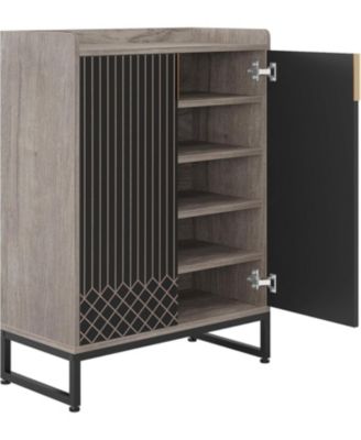 25-Pair 5-Tier Shoe Cabinet with Doors and Freestanding Storage Organizer for Bedroom, Hallway, Living Room