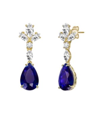 Sterling Silver 14k Gold Plated or White Gold Plated Dangle Earrings