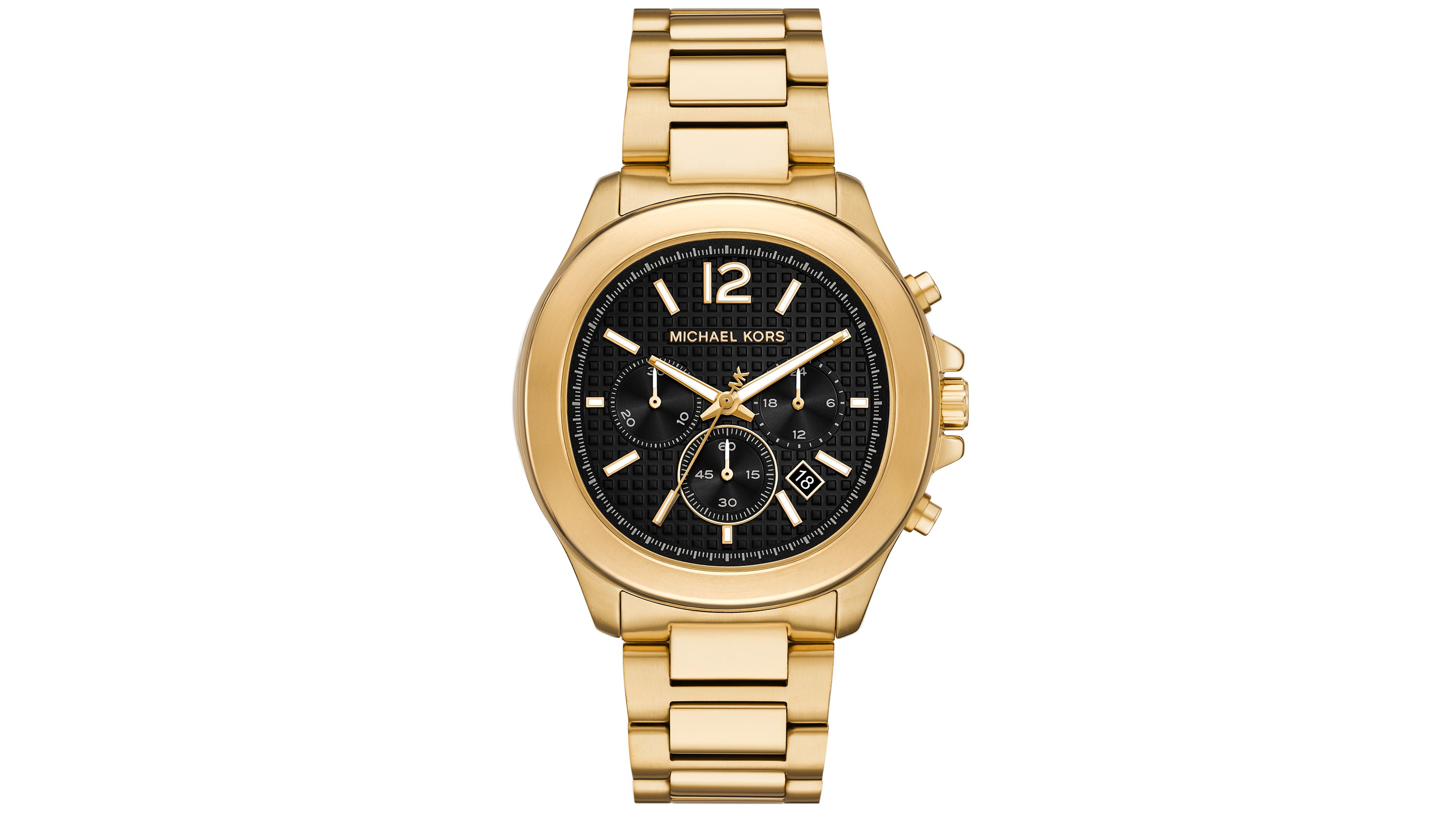 Michael Kors Men's Sage Chronograph Gold-Tone Stainless Steel Watch 42mm