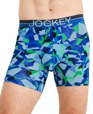 Men's Infinite Cool Stretch Moisture-Wicking Solid Boxer Briefs, 3-Pack