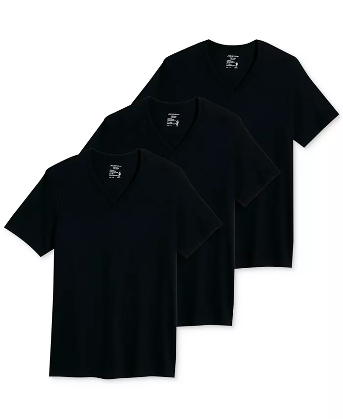 Men's 3-Pack Classic V-Neck Undershirts - thumbnail 8