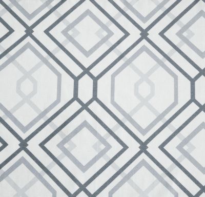 Coordinating 4 Piece Geometric & Solid Curtain Set - 38 in. W x 96 in. L, Aqua