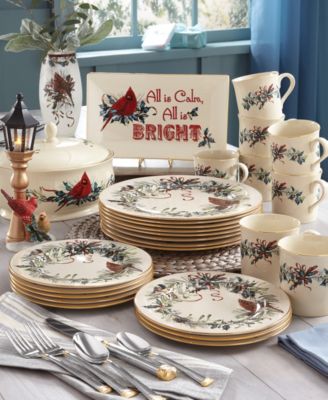 Winter Greetings Salad Plates, Set of 4