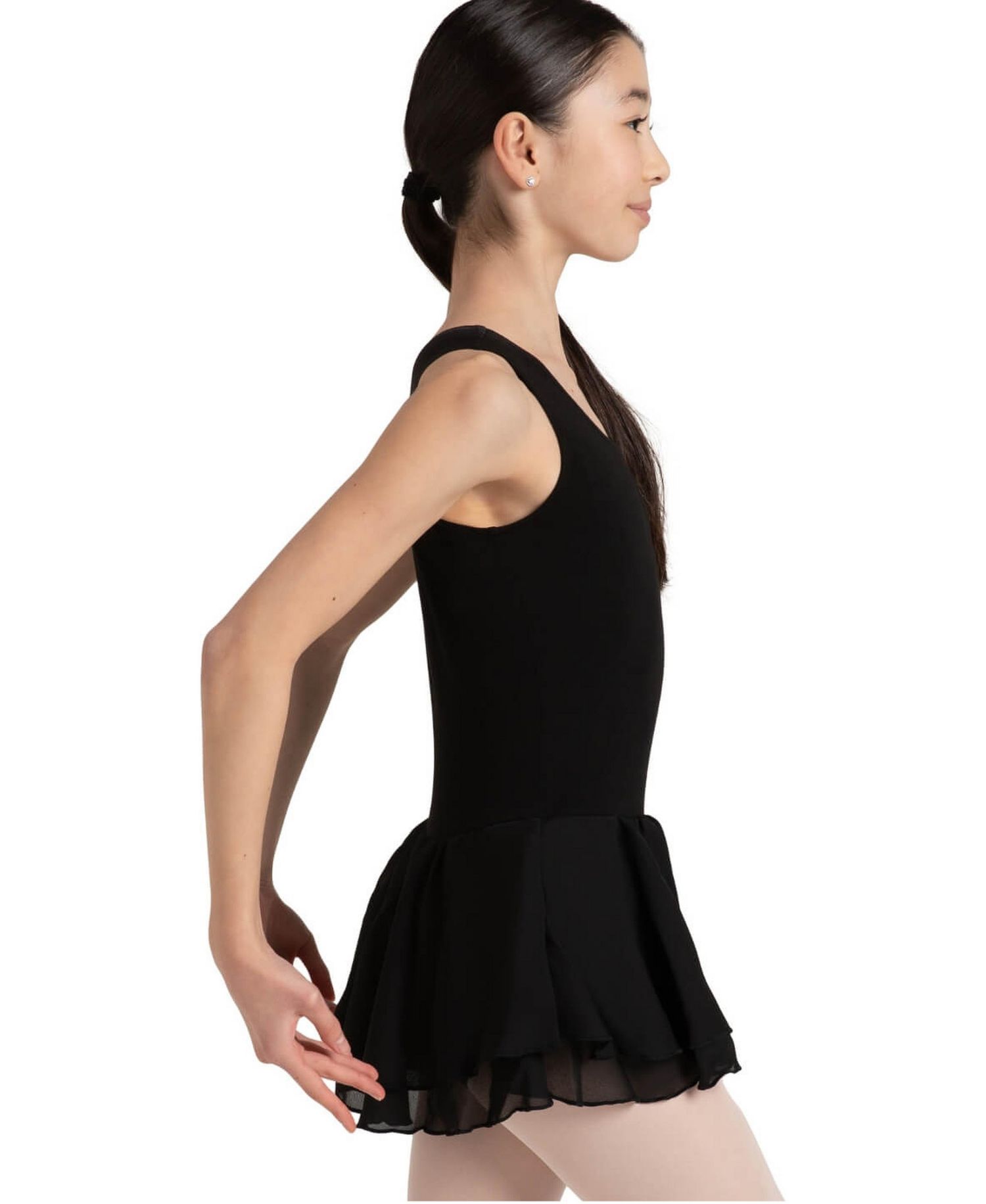 Double Layer Skirt Tank Dress - Girls