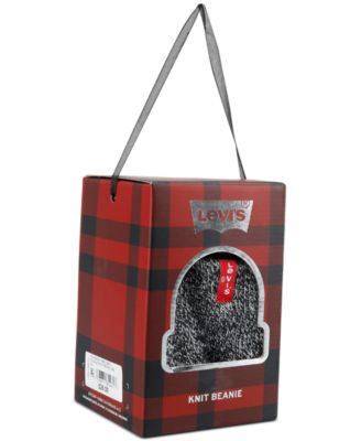 Men's Stocking Stuffer Gift Ready Red Tab Beanie 