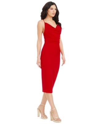 Women's Nikki Cowl Neck Low-Back Dress