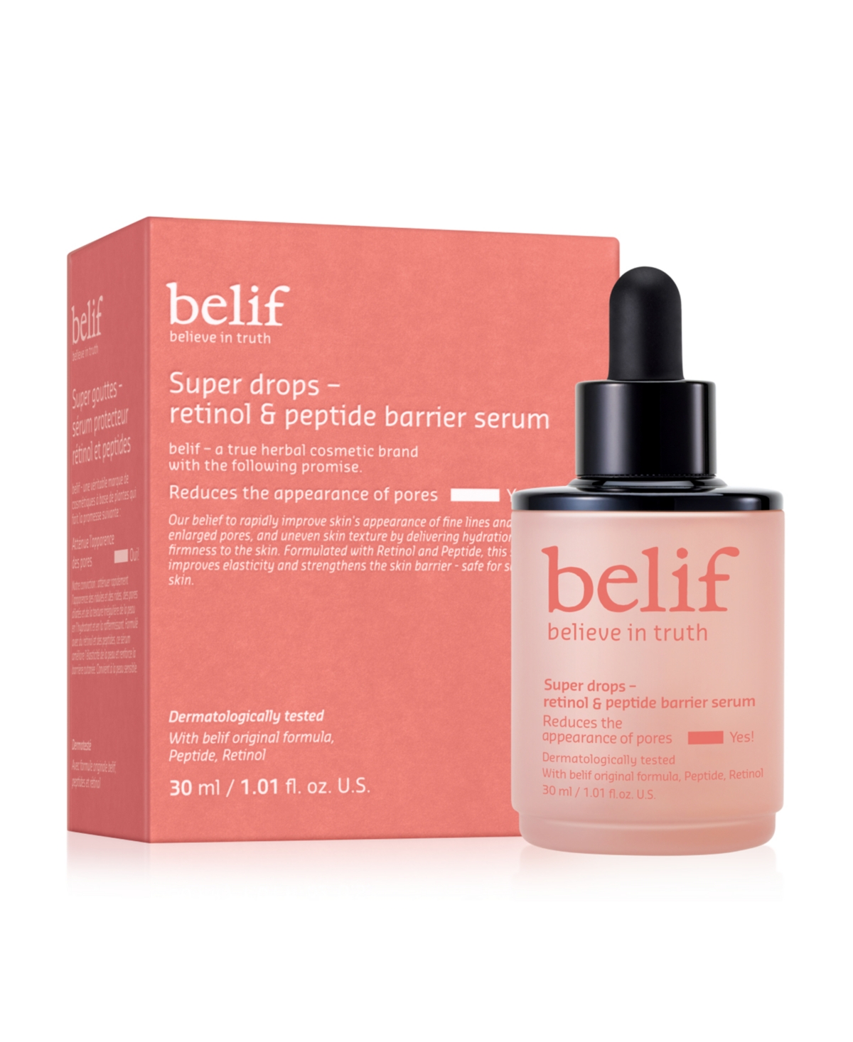 Super Drops Retinol & Peptide Barrier Serum, 1.01 oz.