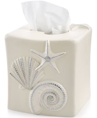 Avanti Sequin Shells Beachy Resin Bath Accessories - Macy's