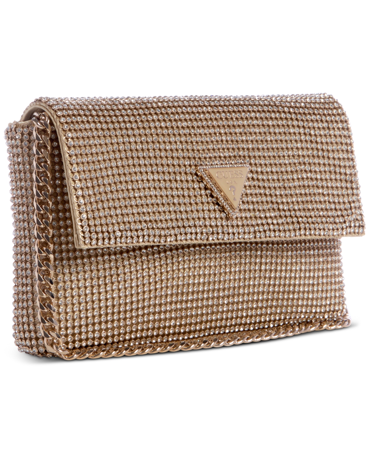 Guess Zalina Rhinestone Flap Clutch