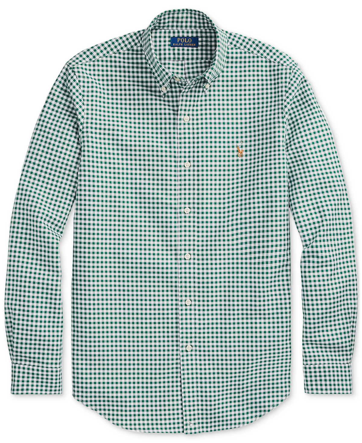 Polo Ralph Lauren Classic Fit Plaid Oxford Button Down Shirt In Pine,white