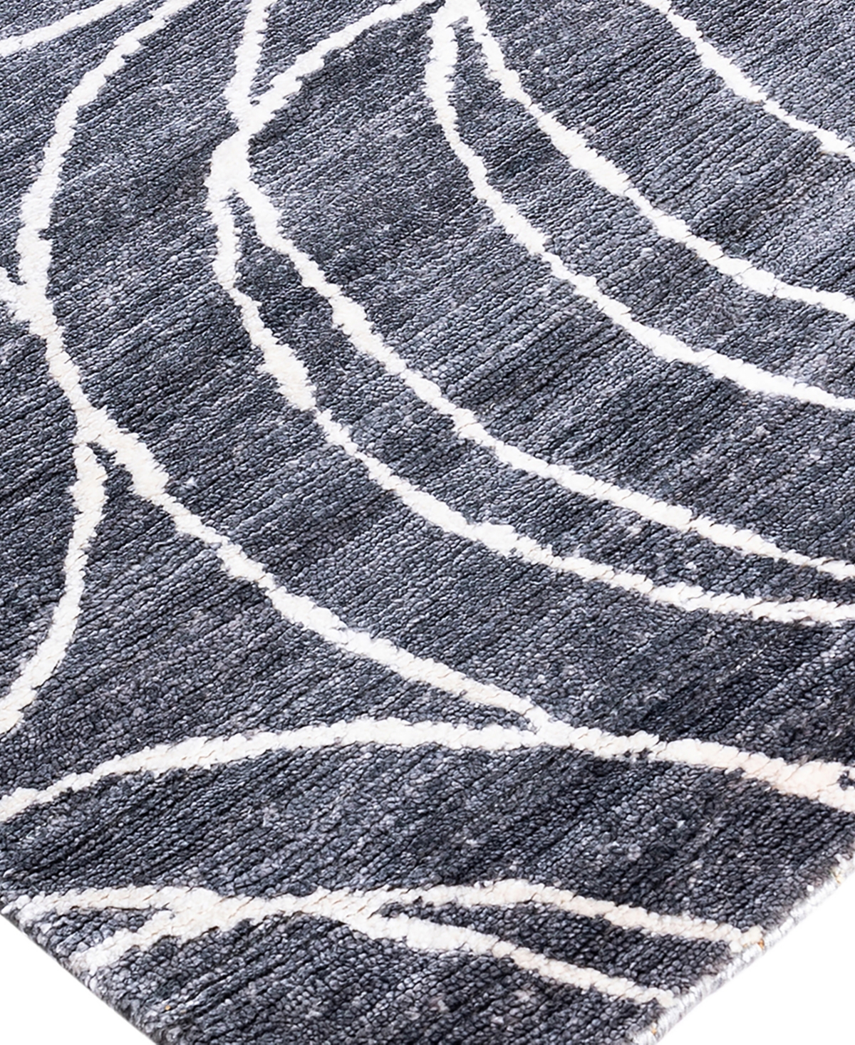 Adorn Hand Woven Rugs Indian Ooak M6784 8'x10' Area Rug In Gray