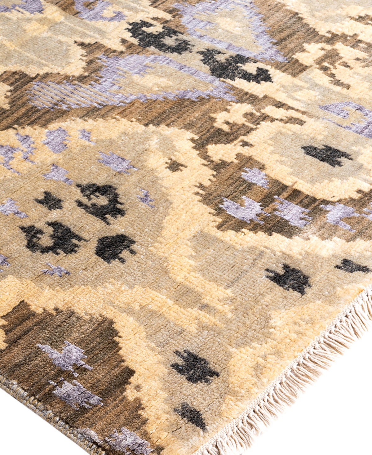 Shop Adorn Hand Woven Rugs Indian Ooak M6011 8'10''x12'5'' Area Rug In Beige